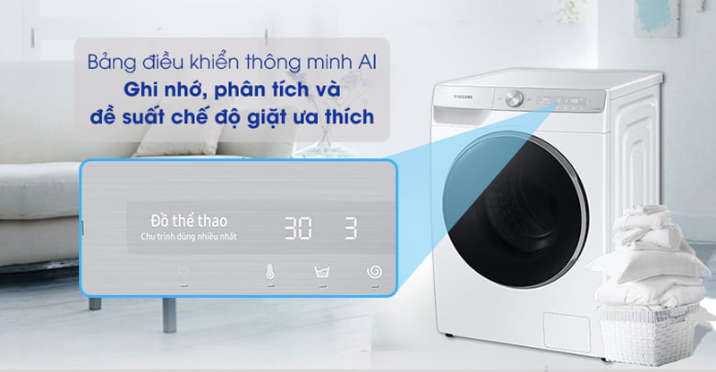 Máy giặt Samsung Inverter WW10TP44DSH/SV - Hàng chính hãng