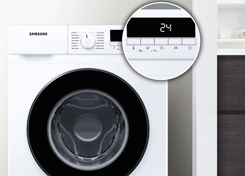 Bảng điều khiển nút nhấn và núm xoay song ngữ Anh - Việt cho bạn dễ dàng thao tác