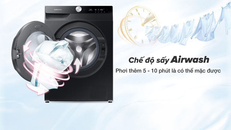 Máy giặt sấy AI Ecobubble Inverter giặt 11kg - sấy 7kg Samsung WD11T734DBX/SV - Hàng chính hãng