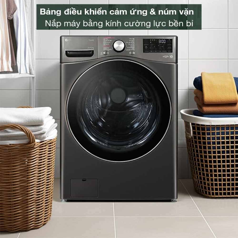 Máy giặt sấy LG AI DD Inverter F2721HVRB 21kg - Hàng chính hãng