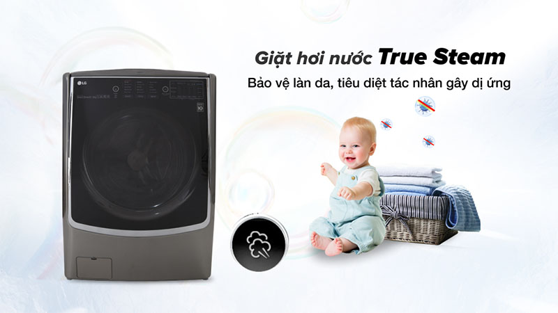 Máy giặt sấy LG Inverter F2721HTTV - Hàng chính hãng