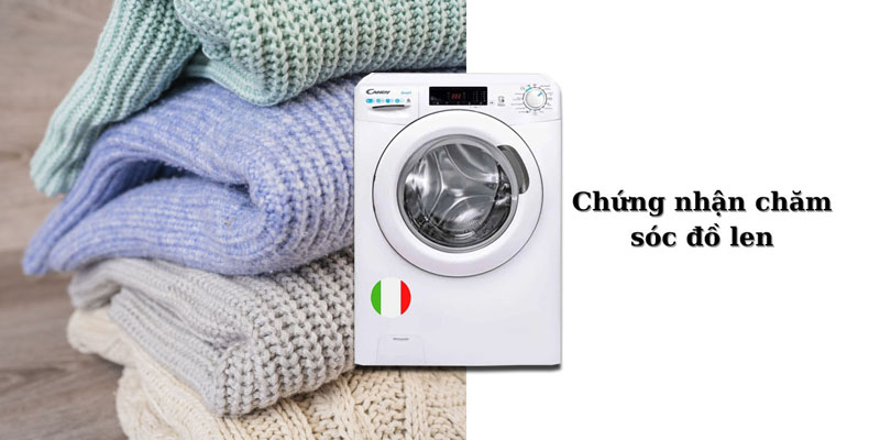  Candy CSW4106TE có thể sấy được cả đồ len