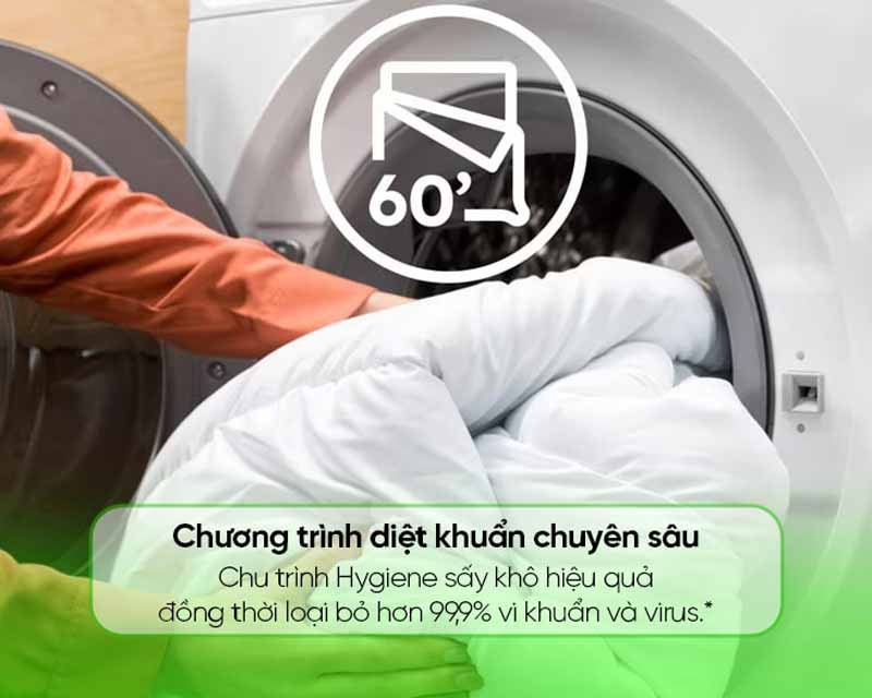 Máy giặt sấy Electrolux 13 kg EWW1343R7WC - Hàng chính hãng