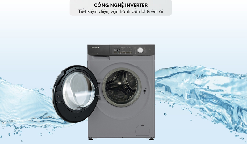Máy giặt sấy Hitachi inverter BD-D852HVOS - Hàng chính hãng