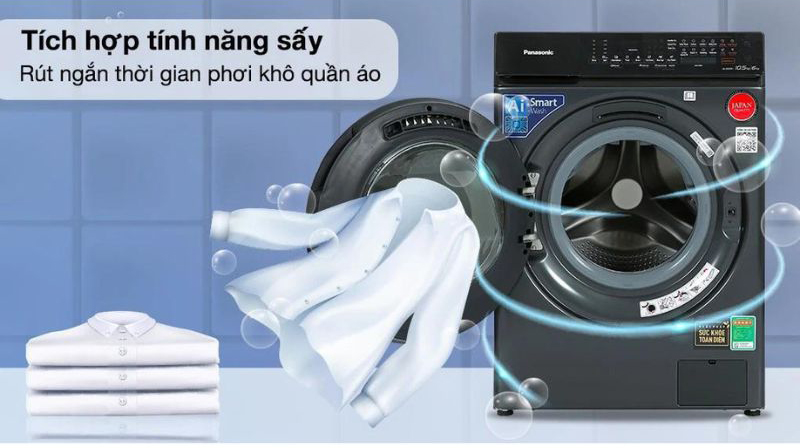 Vừa giặt, vừa sấy vô cùng tiện lợi