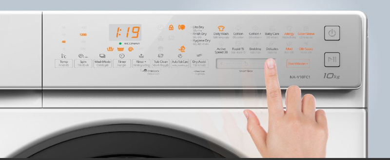 Máy giặt Panasonic 9kg inverter NA-V90FC1WVT - Hàng chính hãng