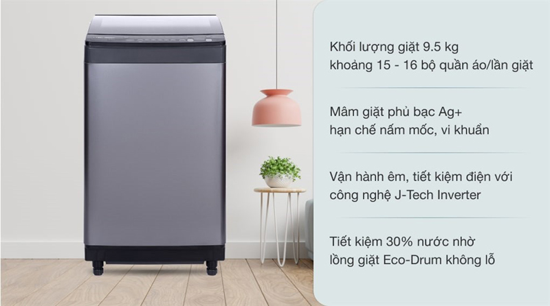 Máy giặt Sharp ES-X95HV-S (9.5kg) - Hàng chính hãng