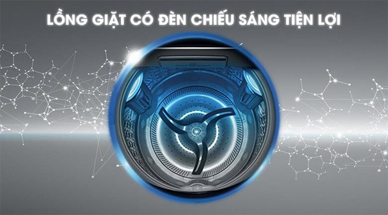 Bạn không lo bỏ sót quần áo vì đã có đèn chiếu sáng tiện lợi