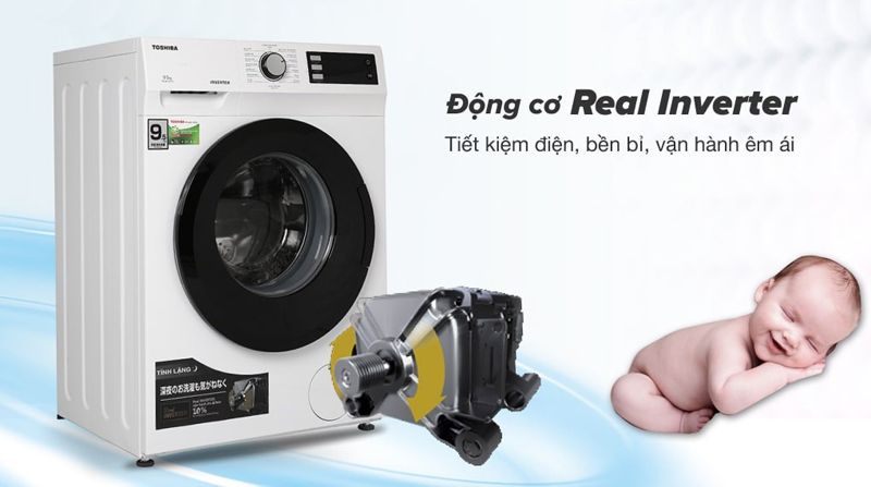 Máy giặt lồng ngang Toshiba TW-BK105S2V(WS) - Hàng chính hãng