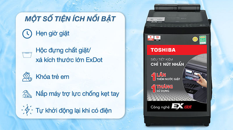 Máy được tích hợp nhiều công nghệ hiện đại