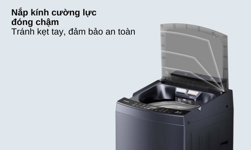 Nắp kính cường lực đóng chậm, đảm bảo an toàn