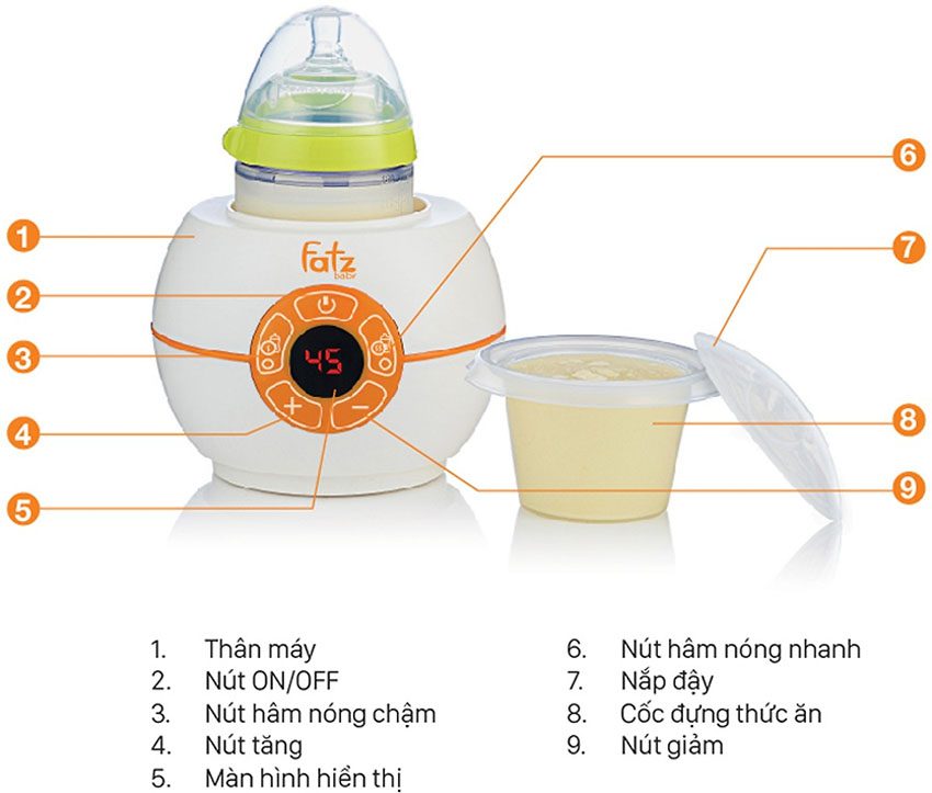 Máy hâm sữa FatzBaby FB3028SL  - Hàng chính hãng