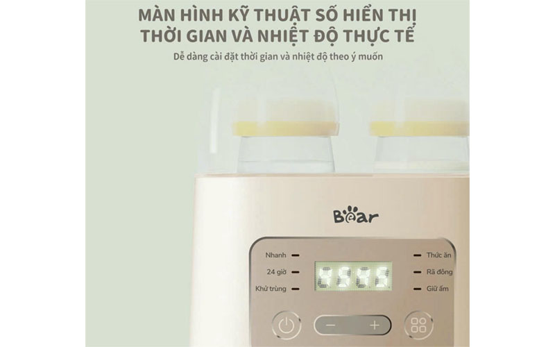 Máy hâm sữa tiệt trùng Bear BW-4H03M - Hàng chính hãng