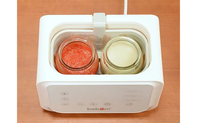Máy hâm sữa tiệt trùng thông minh 2 bình Beborn Duppio 1 DBW01TN - Hàng chính hãng