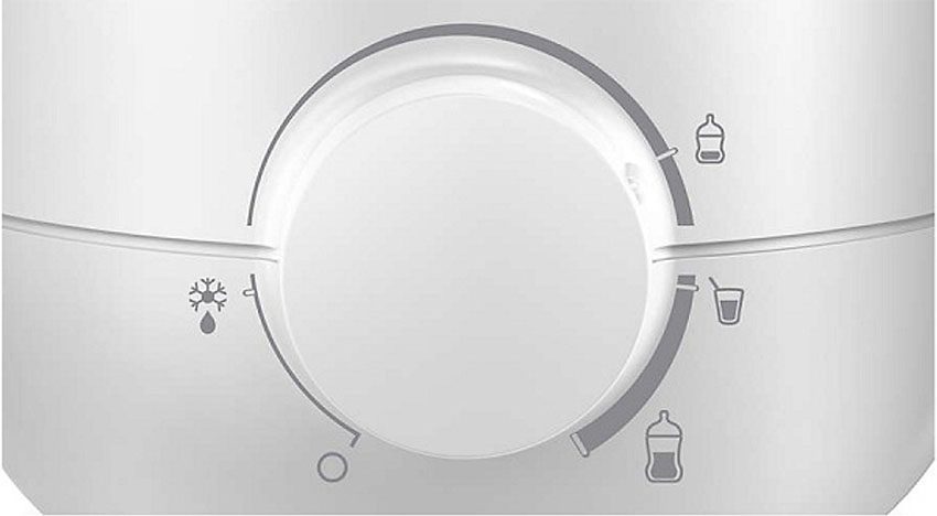Bảng điều khiển của máy hâm sữa và thức ăn siêu tốc Philips Avent SCF355/00