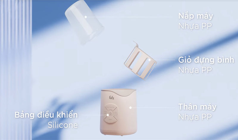 Máy hâm sữa và tiệt trùng điện tử Fatzbaby Mono 11 FB3009TN - Hàng chính hãng
