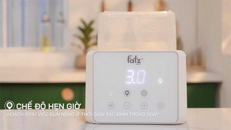 Máy hâm sữa tiệt trùng điện tử Duo 3 Fatzbaby FB3093VN - Hàng chính hãng