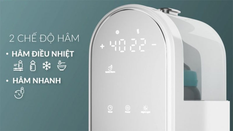 Máy hâm sữa tiệt trùng điện tử Duo 6 Fatzbaby FB3090CY - Hàng chính hãng