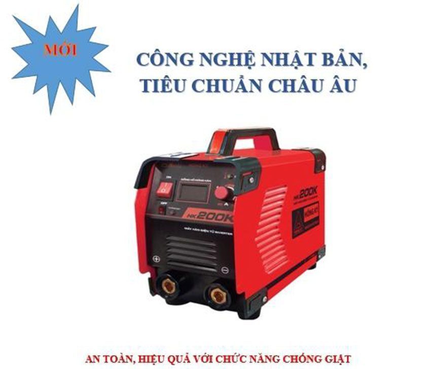 Máy hàn que MMA Inverter Hồng Ký HK200K - Hàng chính hãng