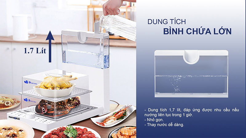 Máy hấp điện Panworld PW-2322 - Hàng chính hãng