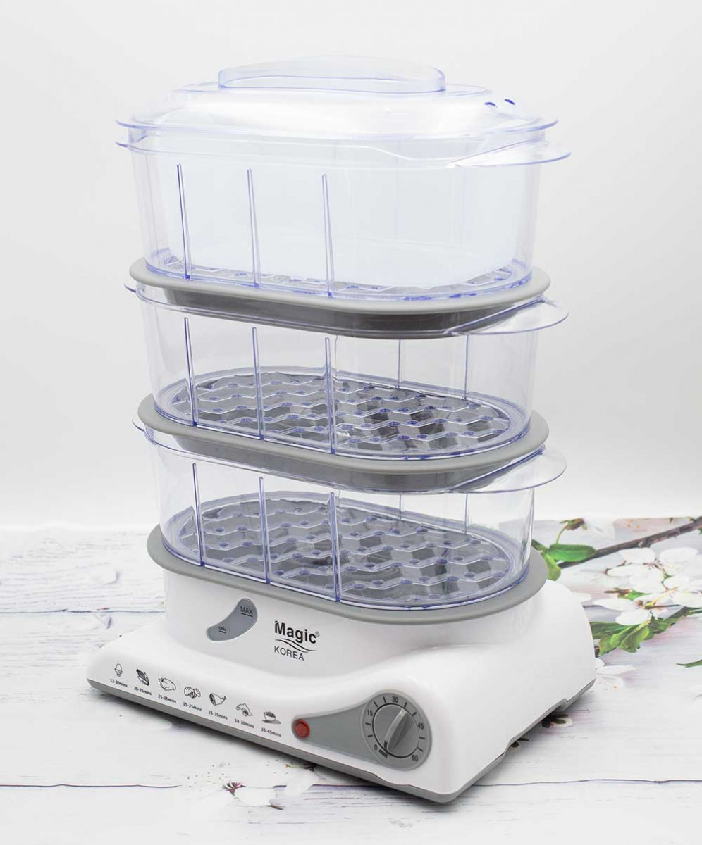 Ưu điểm của Máy hấp thực phẩm đa năng 3 tầng Magic Korea A61