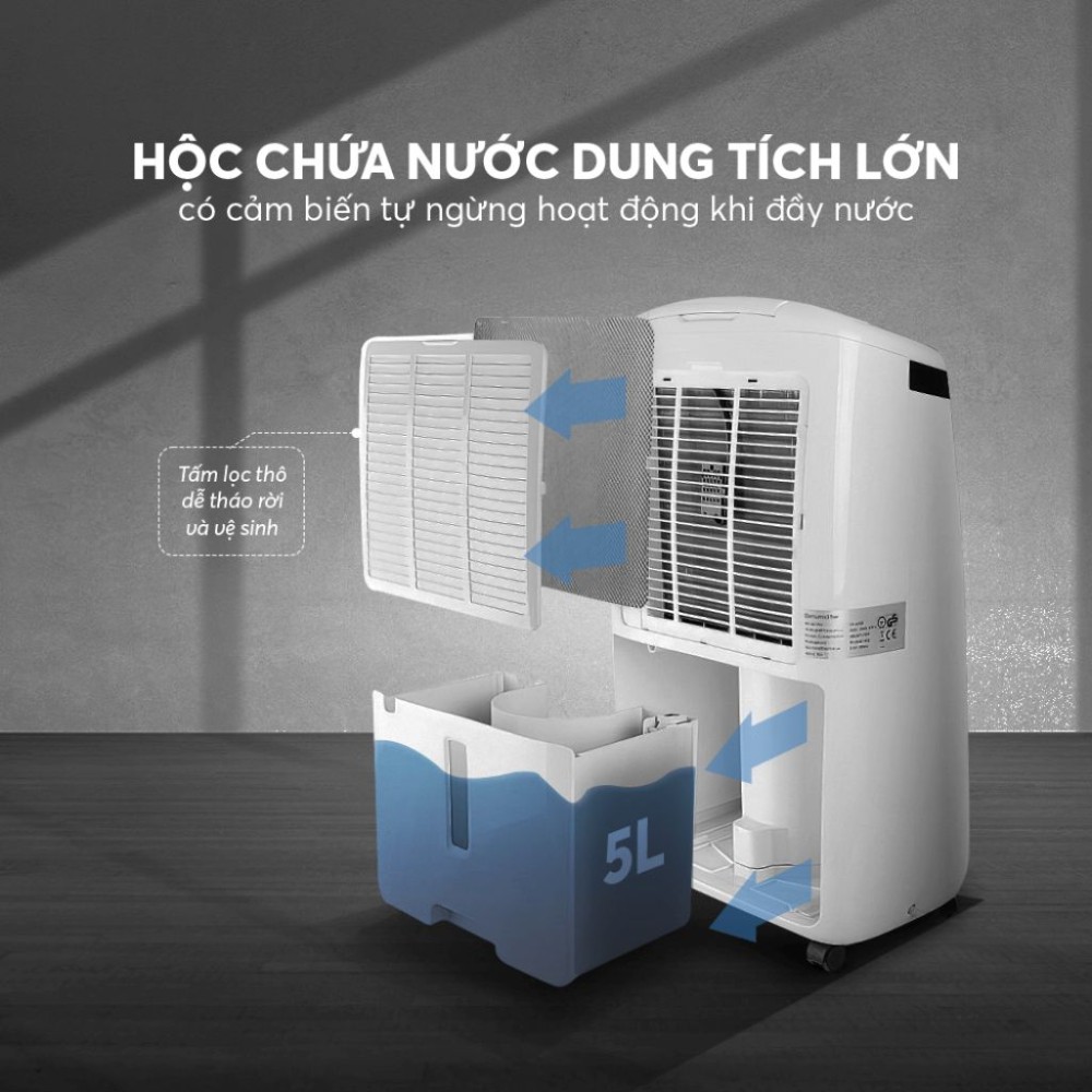 Máy hút ẩm không khí Elmich DE-3923 - Hàng chính hãng