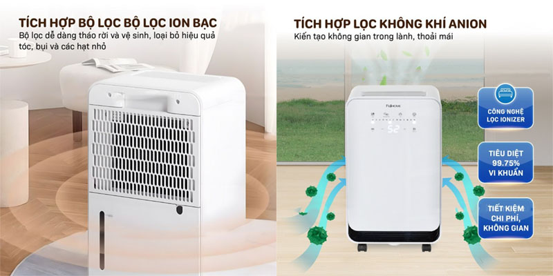 Máy hút ẩm Fujihome DH12NEW - Hàng chính hãng