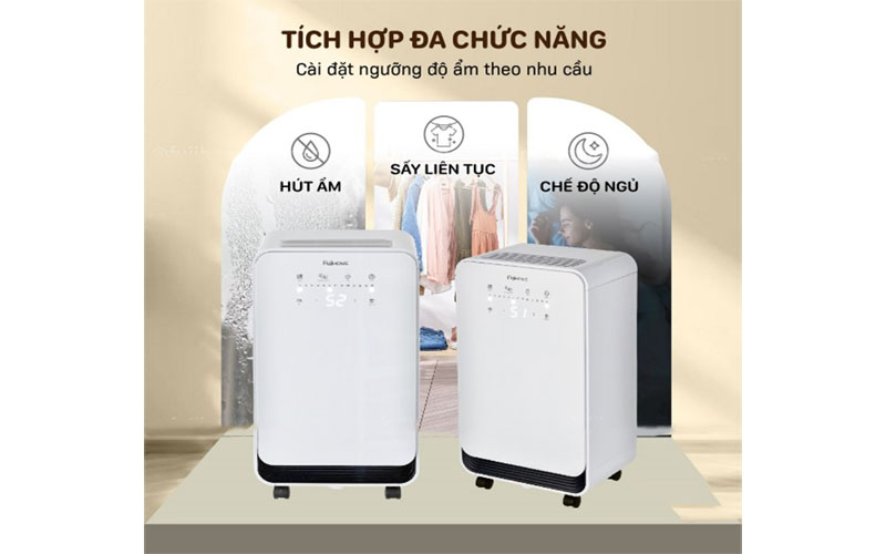 Máy hút ẩm Fujihome DH12NEW - Hàng chính hãng
