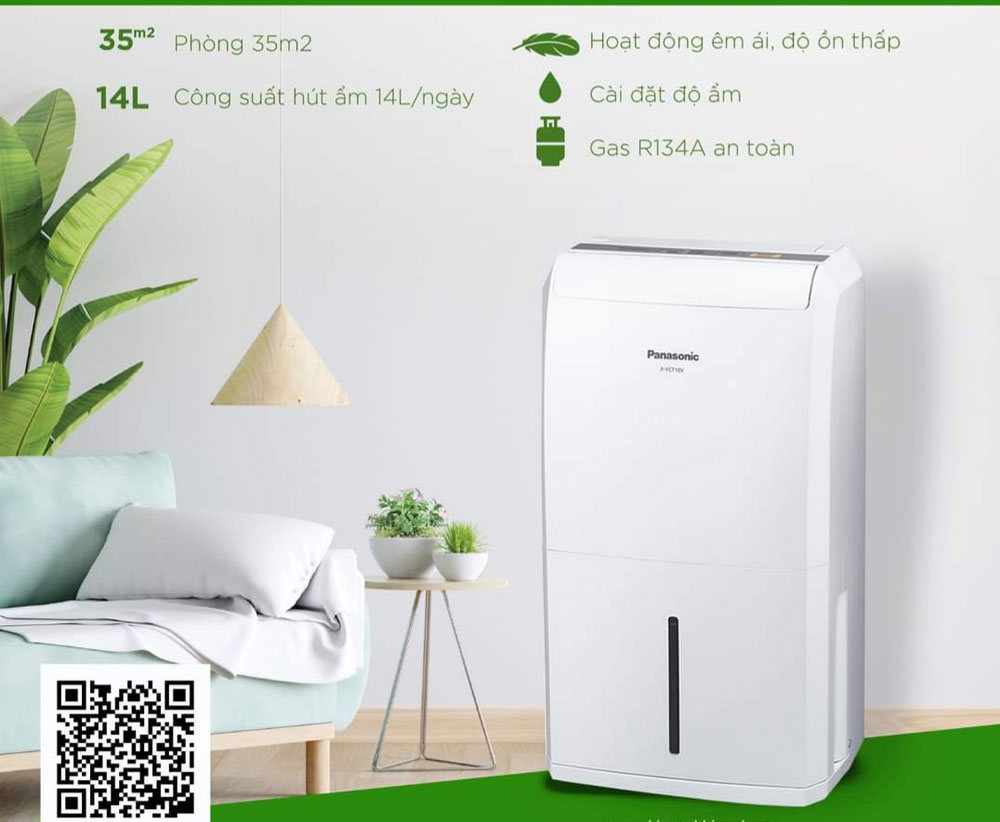 Máy hút ẩm Panasonic F-YCT14V - Hàng chính hãng
