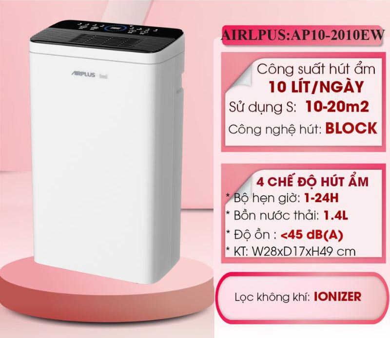 Máy hút ẩm Airplus AP10-2010EW - Hàng chính hãng