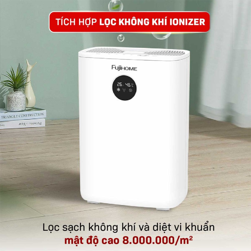 Máy hút ẩm bán dẫn kết hợp lọc không khí Fujihome DHP05-MINI - Hàng chính hãng