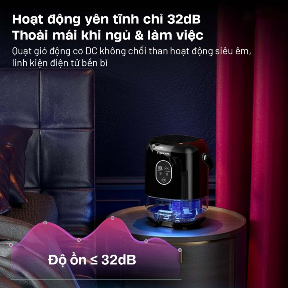 Máy hút ẩm bán dẫn mini Fujihome DHP035-MINI - Hàng chính hãng