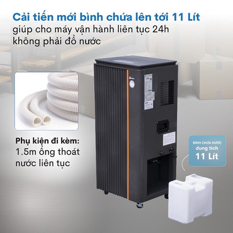 Máy hút ẩm công nghiệp Fujihaia DH138B - Hàng chính hãng