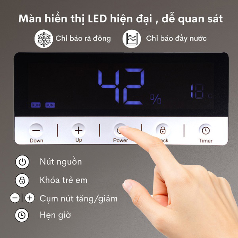 Máy hút ẩm công nghiệp Fujihaia DH138B - Hàng chính hãng