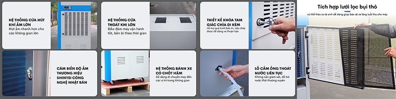 Thiết kế của Máy hút ẩm công nghiệp Fujihaia DH240BG