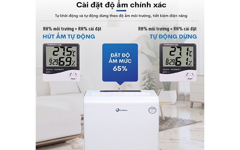 Tính năng của Máy hút ẩm công nghiệp Fujihaia DH55BL