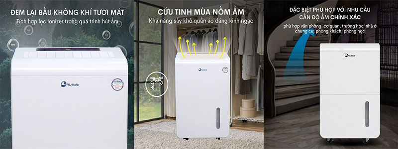 Máy hút ẩm công nghiệp Fujihaia DH70B - Hàng chính hãng