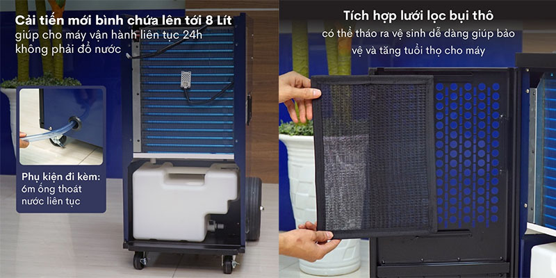 Máy hút ẩm công nghiệp Fujihaia DH70BL - Hàng chính hãng
