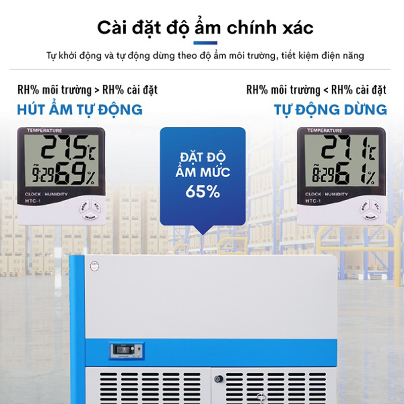 Máy hút ẩm công nghiệp Fujihaia DH360BG - Hàng chính hãng