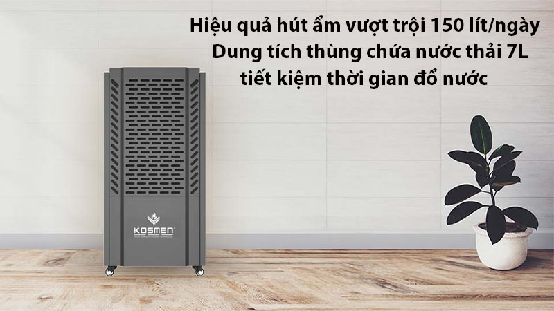 Máy hút ẩm công nghiệp Kosmen KM-150S - Hàng chính hãng