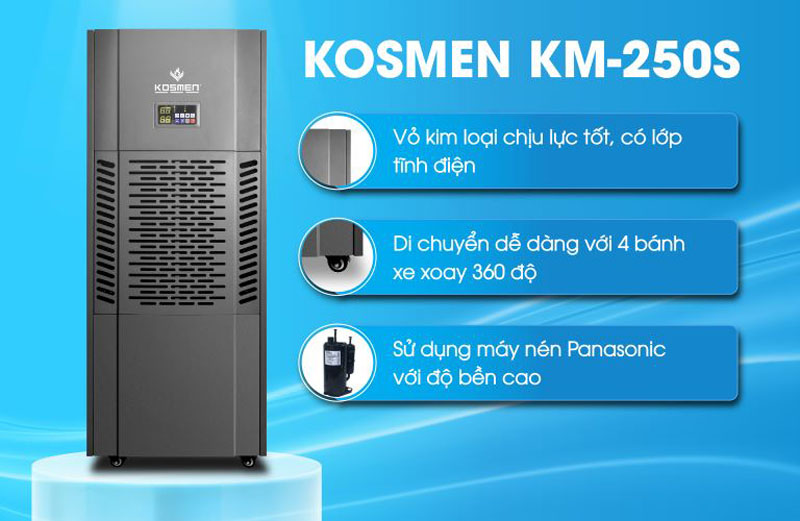Máy hút ẩm công nghiệp Kosmen KM-250S - Hàng chính hãng