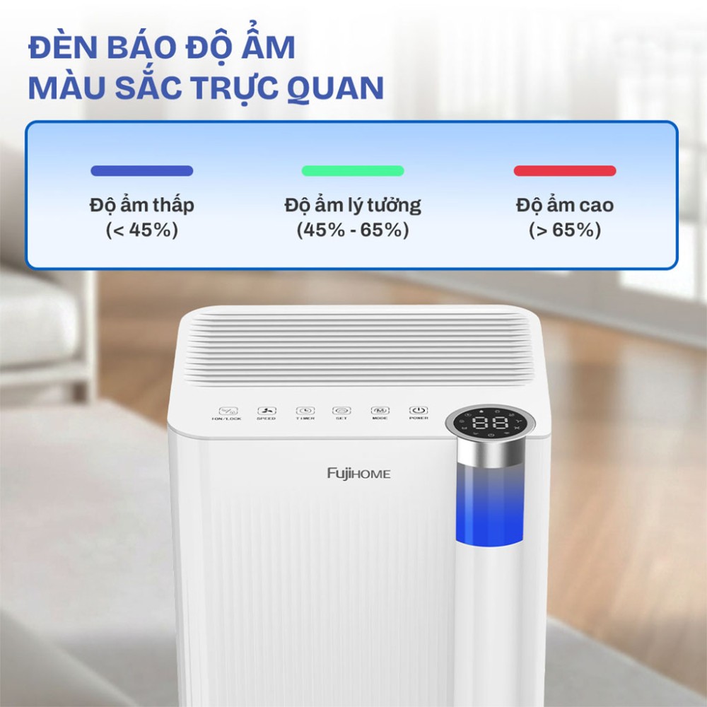 Máy hút ẩm dân dụng Fujihome DH10NEW - Hàng chính hãng