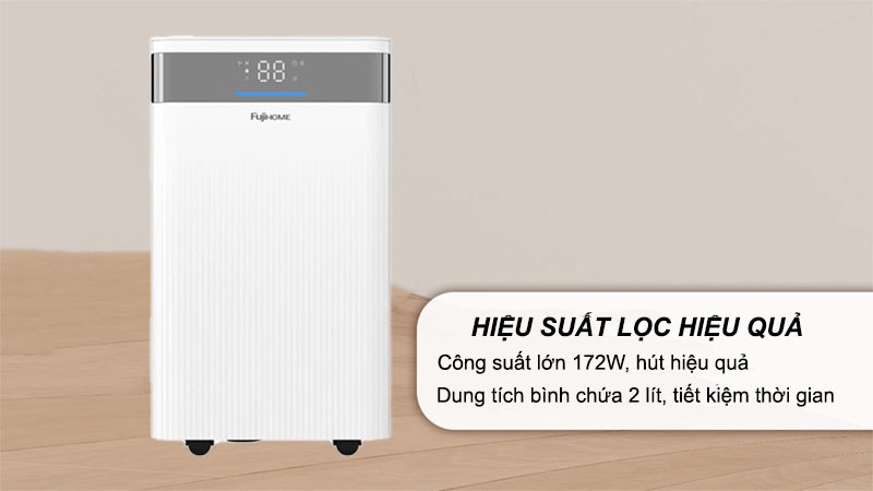 Máy hút ẩm dân dụng Fujihome DH12NW - Hàng chính hãng