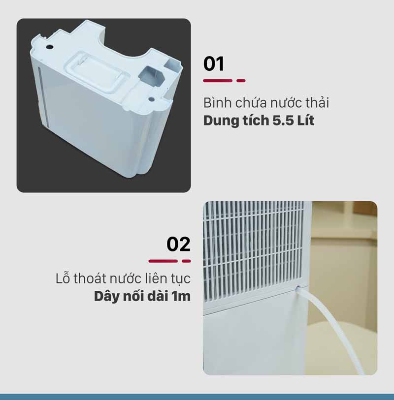 Bình chứa nước thải dung tích lớn, sử dụng được thời gian dài
