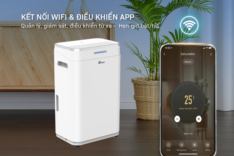 Máy hút ẩm dân dụng FujiE HM-918EC-N - Hàng chính hãng