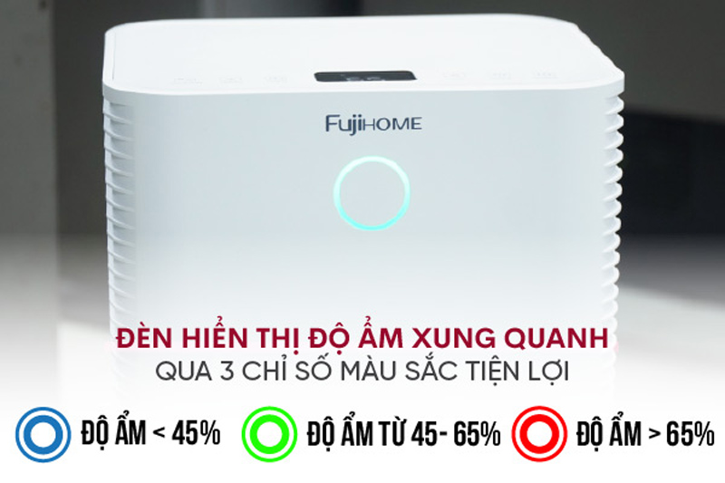 Máy hút ẩm dân dụng Fujihome DH12 - Hàng chính hãng