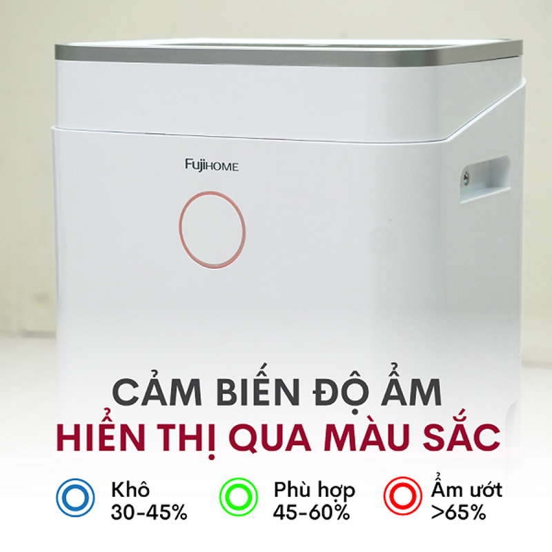Máy hút ẩm dân dụng Fujihome DH20W - Hàng chính hãng