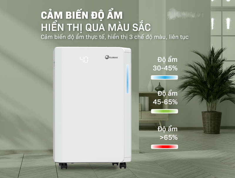 Máy hút ẩm dân dụng Fujihaia DH18CR - Hàng chính hãng