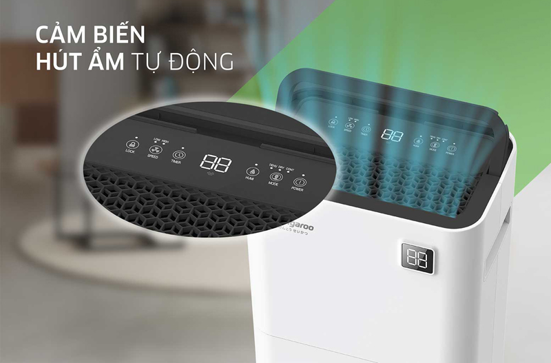 Tự động điều chỉnh hoạt động quạt gió với độ chính xác cao nhờ vào hệ thống cảm biến nhiệt độ thông minh