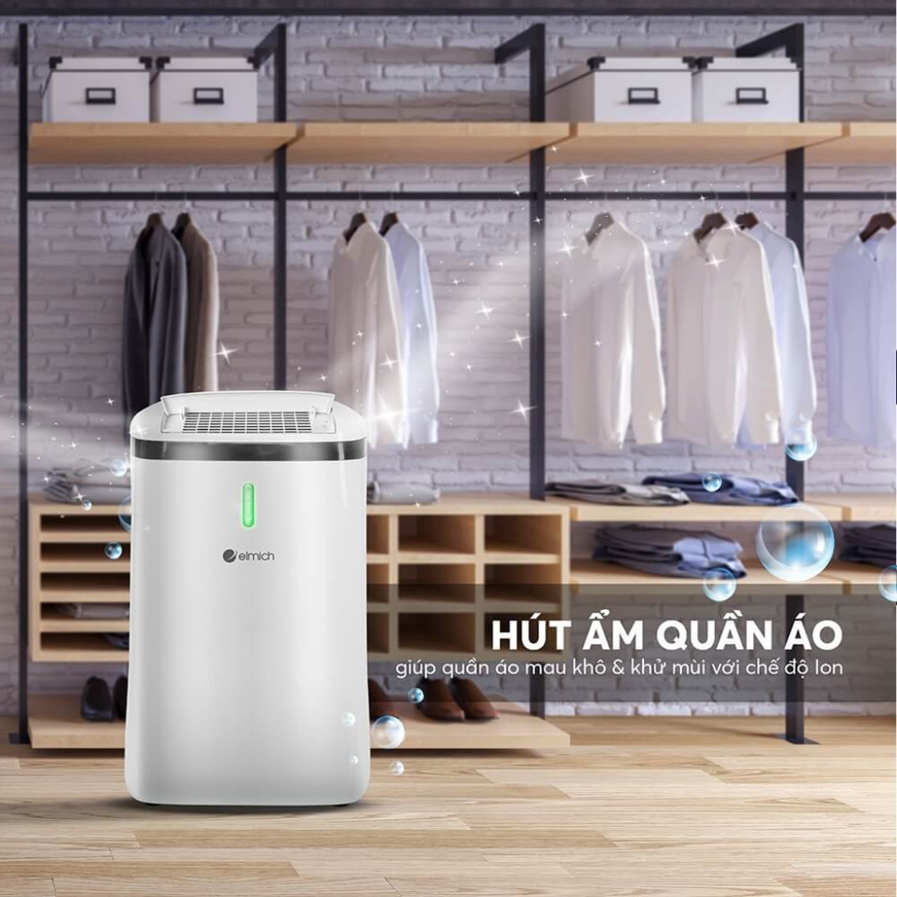 Máy hút ẩm và lọc không khí Elmich DE-3922 - Hàng chính hãng